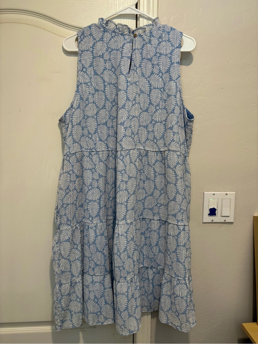 LOFT Blue White Dress XXLP - Picture 4 of 5